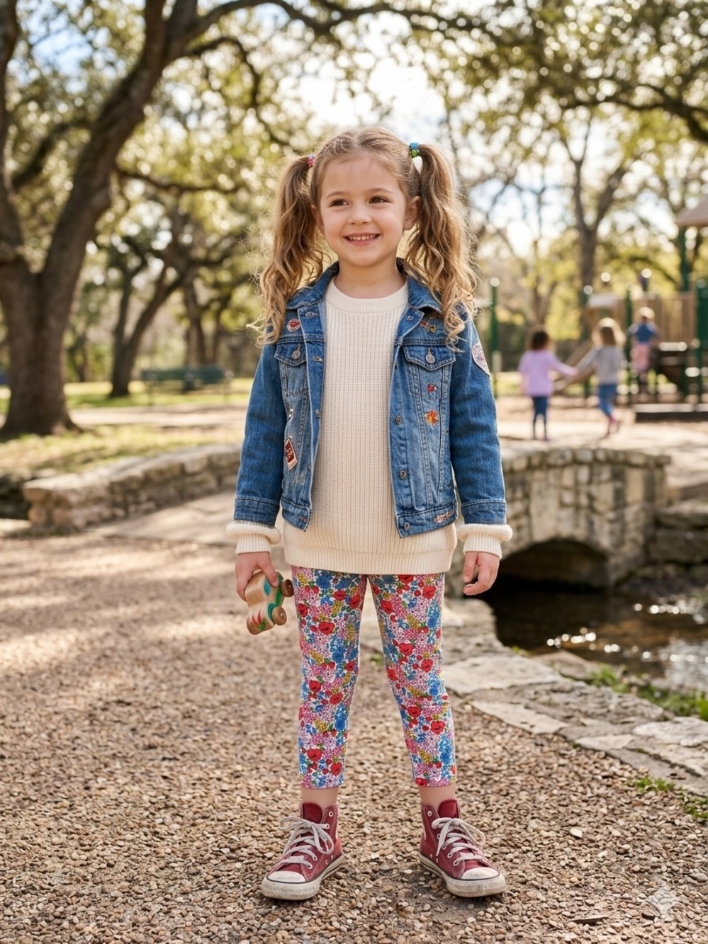 Mini Boden Liberty of London floral crop leggings size 6-7y